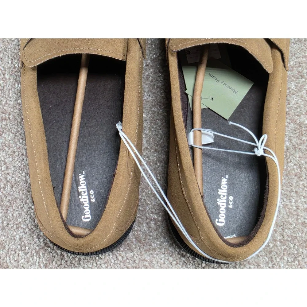 Goodfellow & Co Orson Men Brown Penny Loafers Memory Foam Shoes Size 13 NEW